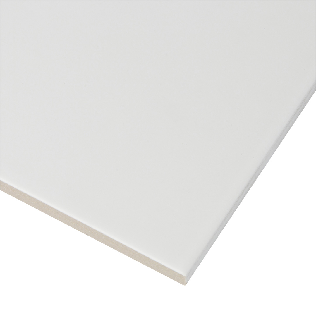 8x8x3/8 4D White Matte - Walker Zanger