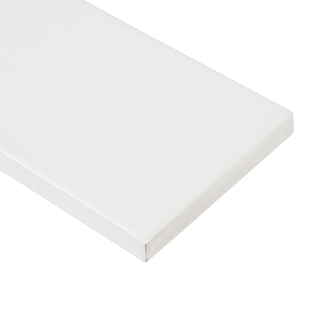 3x6x3/8 6th Avenue White Gloss - Walker Zanger