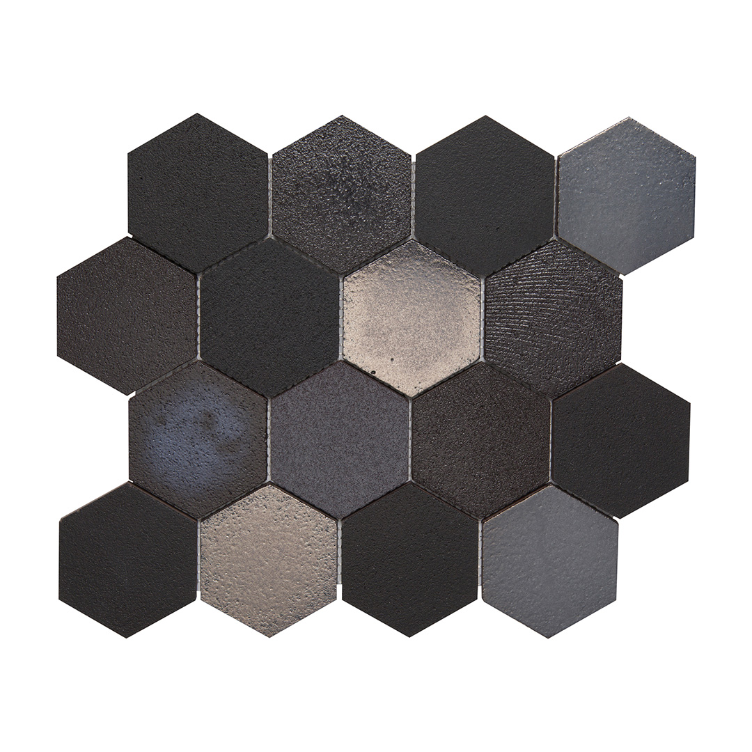 Stardust Midnight Hexagon 121/4x101/2x3/8 Metallic Walker Zanger