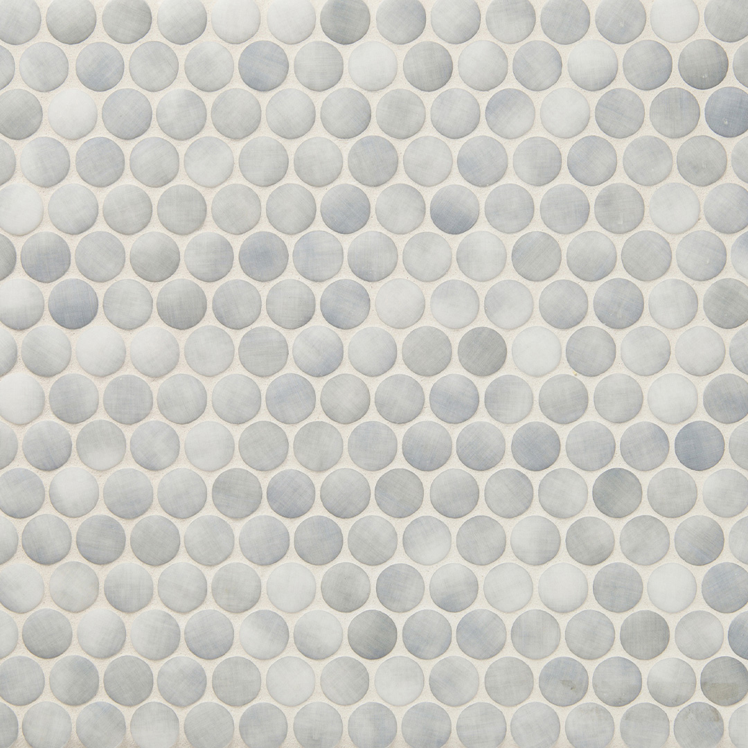 Emersyn Lane Shadow Chiffon Penny Round Mosaic Matte