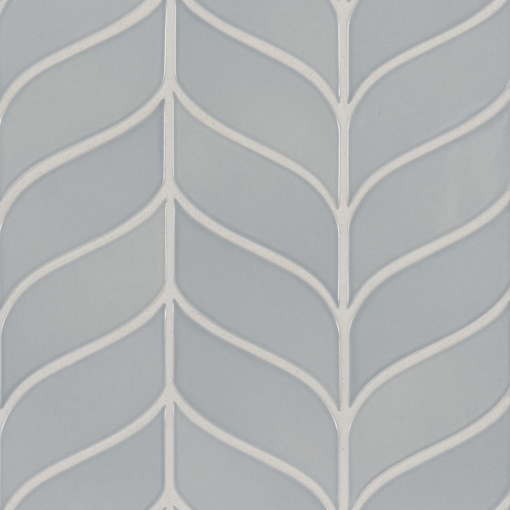 6TH AVENUE PALE SKY GLOSS CURVED CHEVRON Walker Zanger