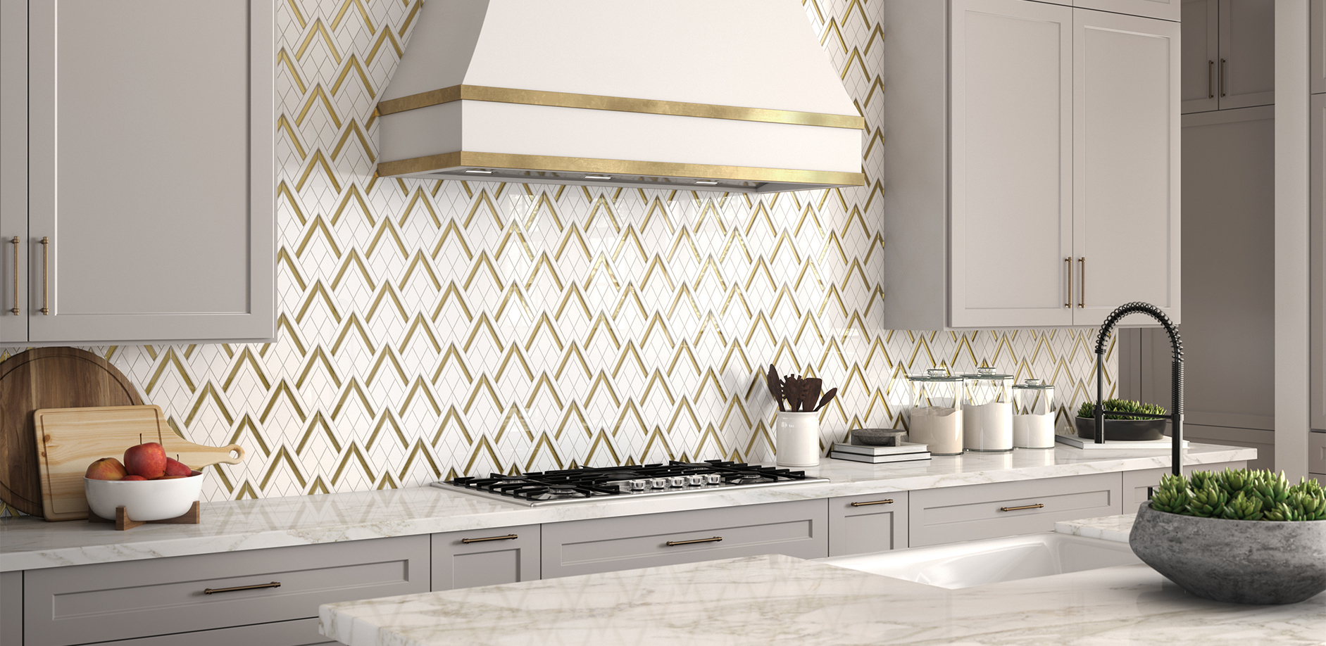 12 New Natural Stone Mosaic Tiles - Walker Zanger