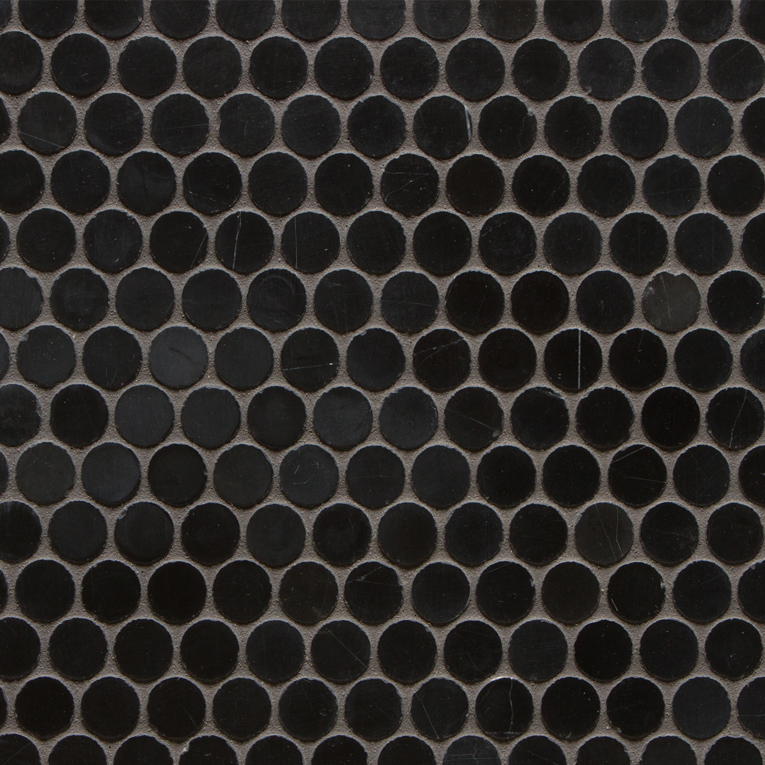 6th Avenue White Penny Round Mosaic Gloss - Walker Zanger