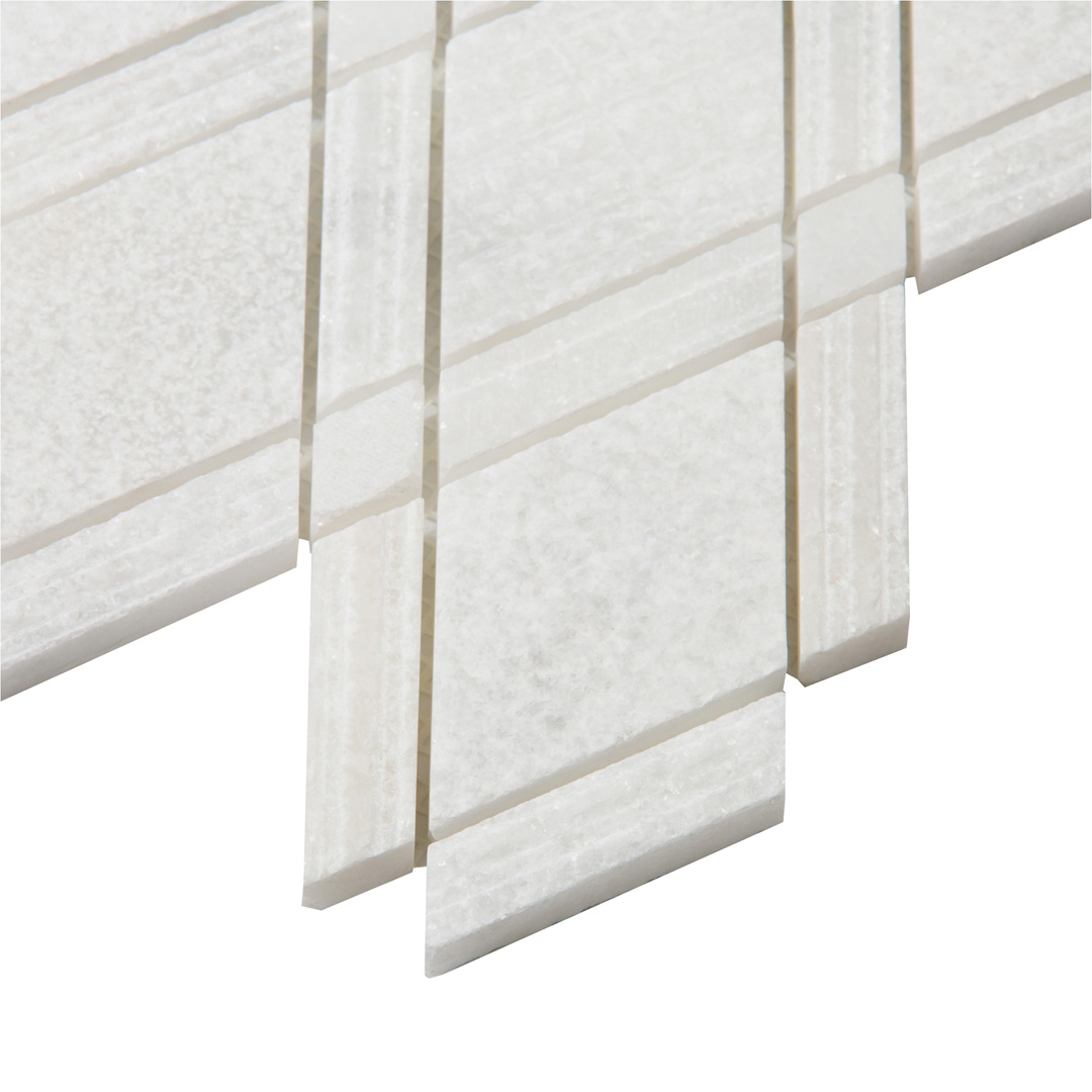 SHIFT WHITE PARAGONS MOSAIC TEXTURED - Walker Zanger
